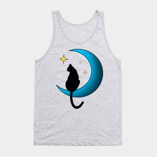 Moon cat Tank Top